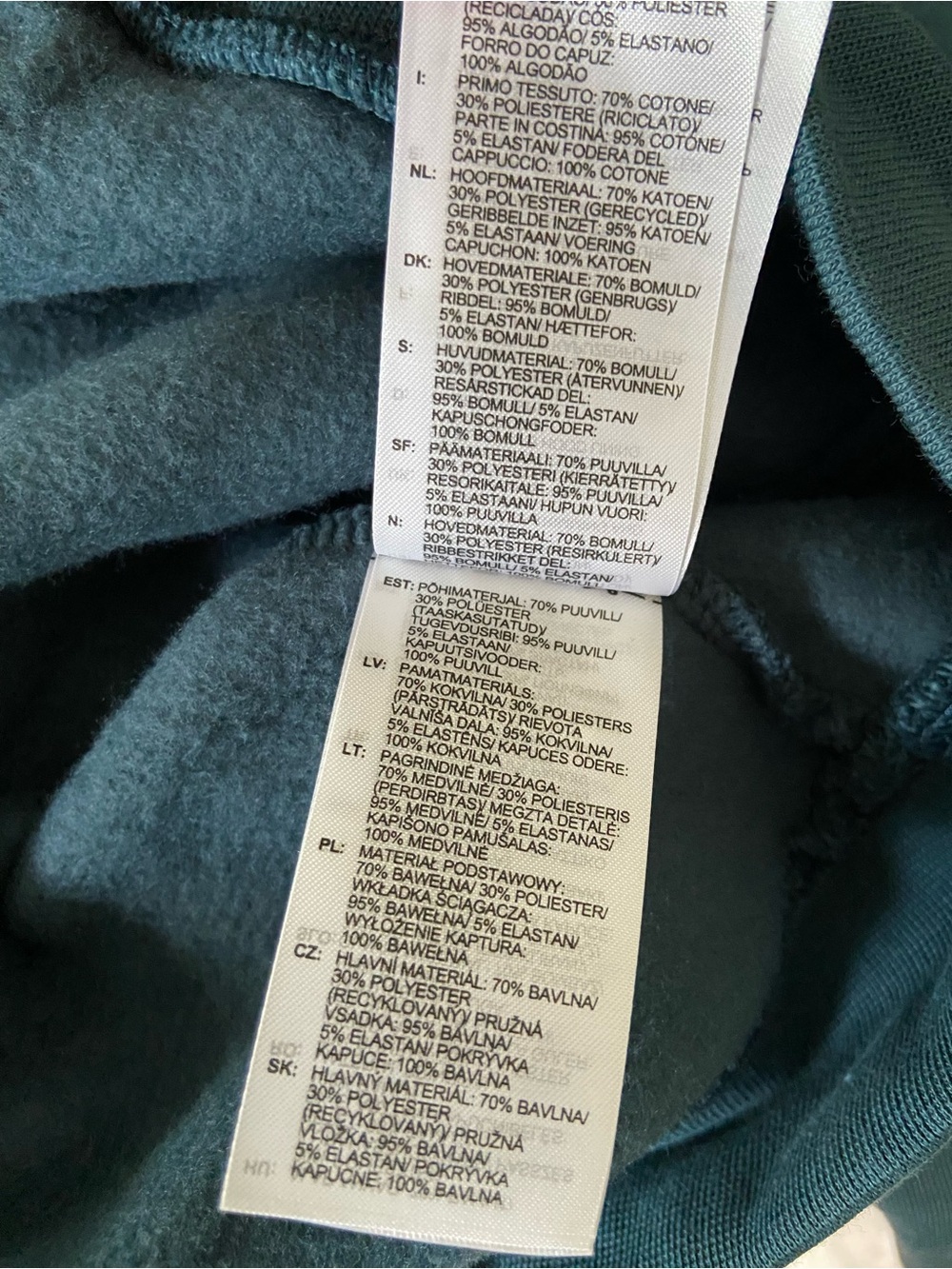 NWT - Adidas Men's Arctic Night Teal Hoodie Sweatshirt - Trefoil Logo - Large - Picture 11 of 14